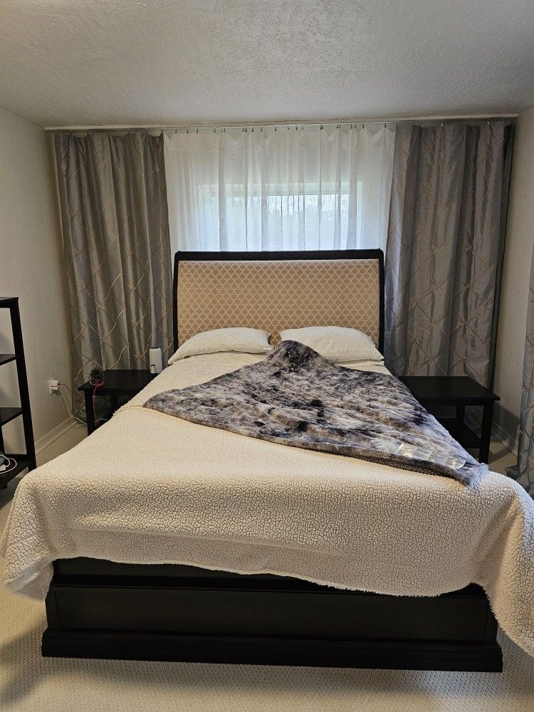 Queen Bed Frame Solid Wood 