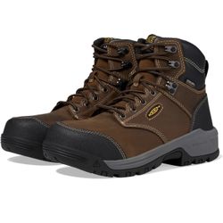 KEEN Utility Women's Evanston 6" Composite Toe Waterproof Leather Durable Construction Work Boots 7.5 Wide 