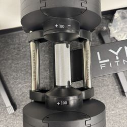 LYNX FITNESS ( BRAND NEW IN BOX ) Pair Of 80lb Adjustable Dumbbells