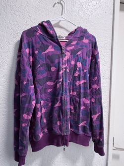 BAPE Purple Camo Full-Zip Hoodie