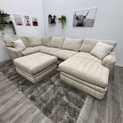 Cream Sectional Couch - Free Delivery