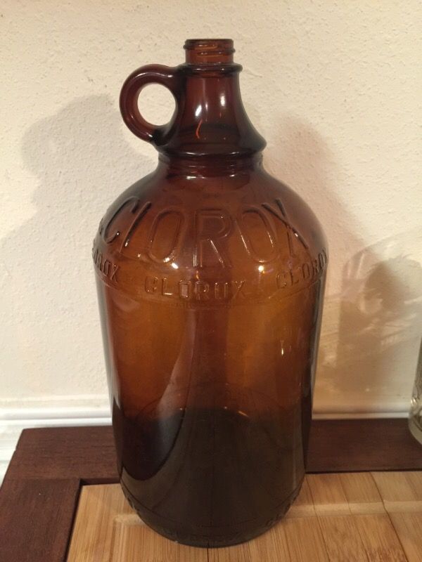 Vintage Clorox glass bottle