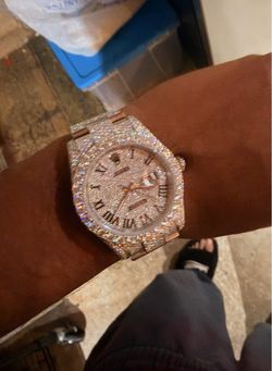 VVS 1 Moissonite 41mm Rolex oyster band