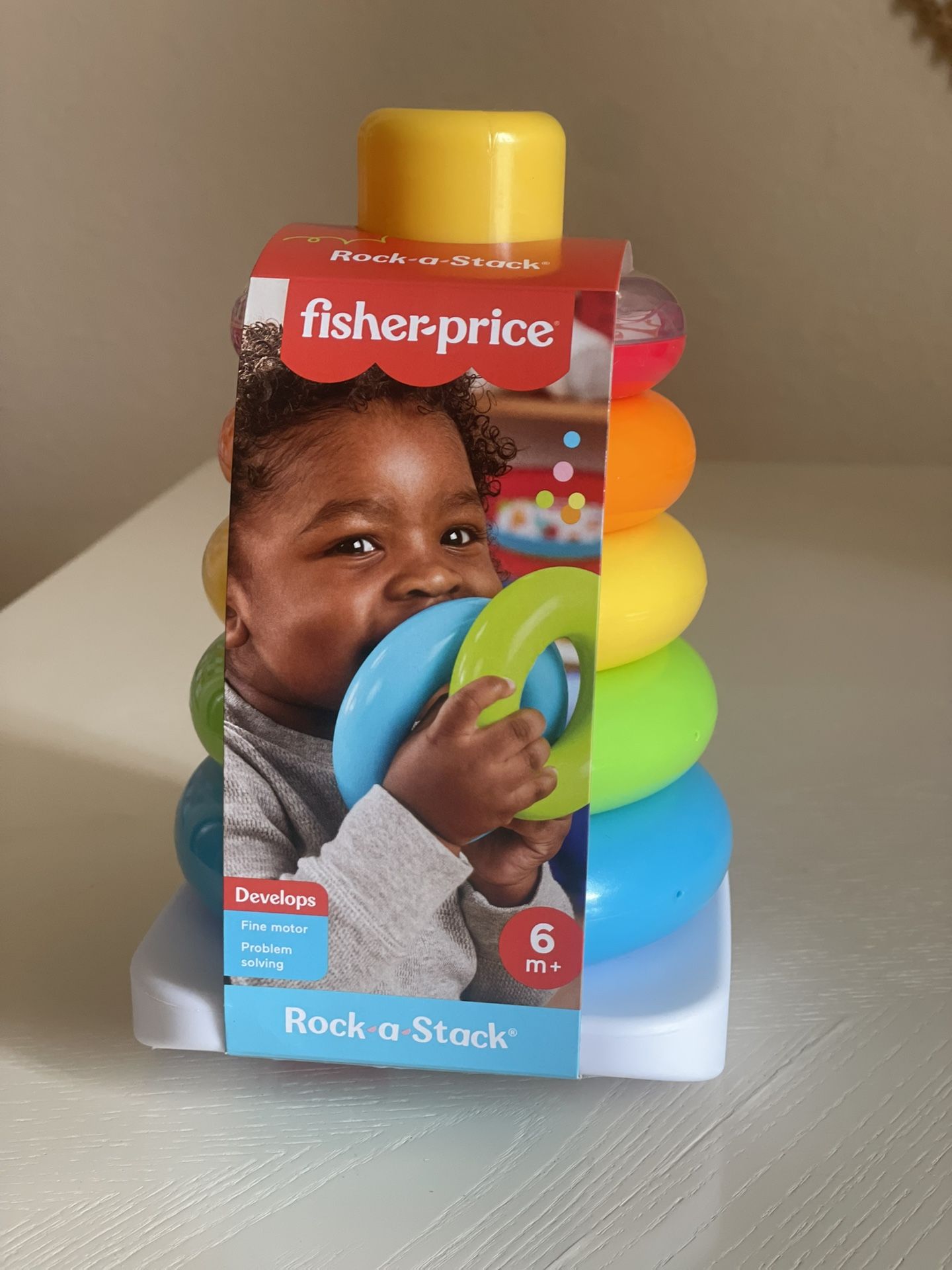 Fisher-Price Rock-a-Stack Sleeve Infant Stacking Toy