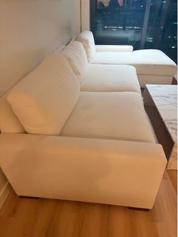 Restoration Hardware RH White Sectional Sofa w/ Chaise – Great Condition
