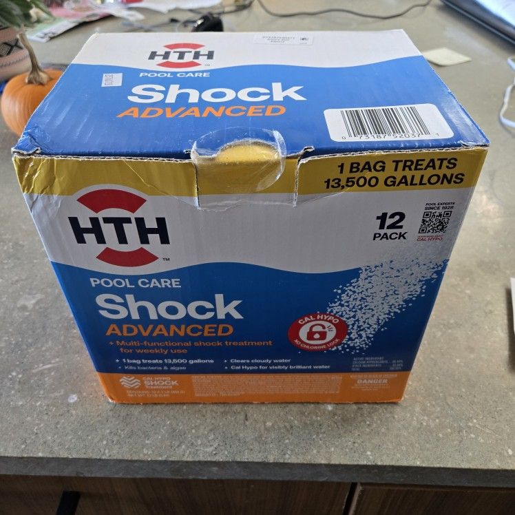 Box Of HTH Pool Shock 12 Packs