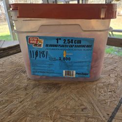 1. Round Plastic Cap. Roofing Nails