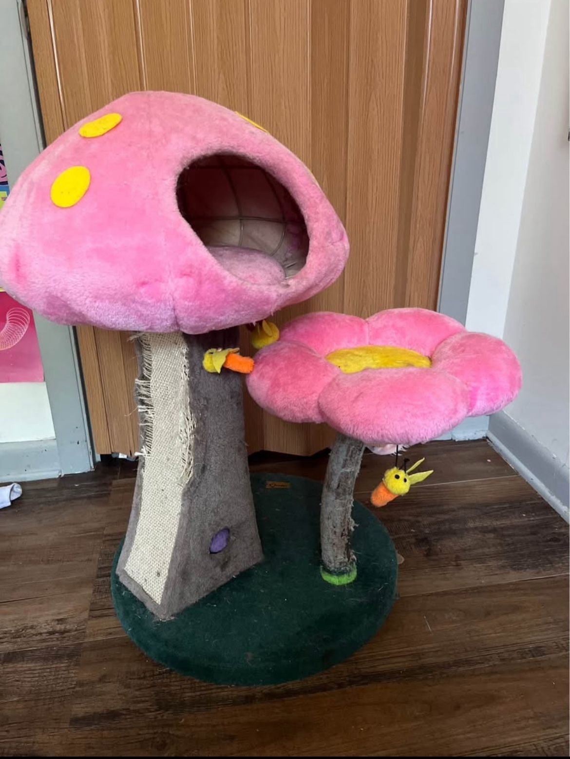 Mini Pink Mushroom Cat Tree