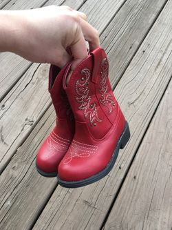 Cute girls red boots
