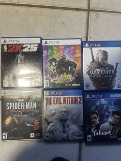 Ps5 , 3DS , PS4 Games