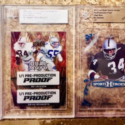 Bo Jackson Card Lot With Auto Rookie And 1/1's 