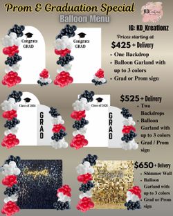 Graduation Decorations Backdrop Balloons