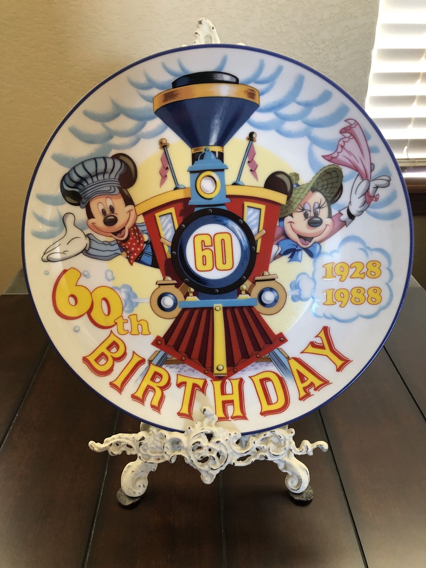 Mickey 60th Birthday Plate