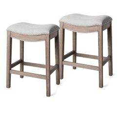 Saddle Seat Bar Stools  (Set of 4)