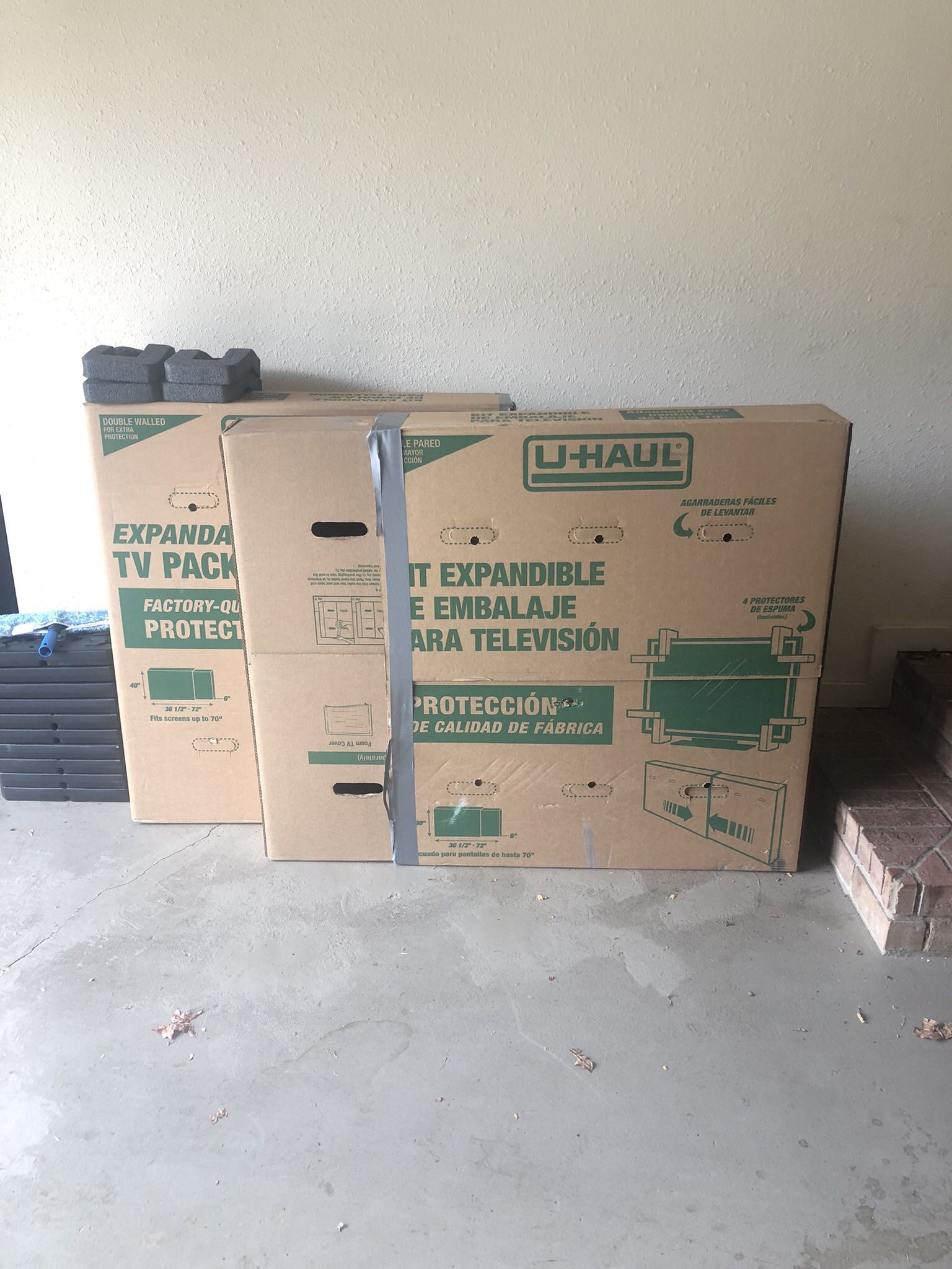 TV Moving Boxes U-Hual Brand Large