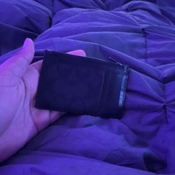 Coach Black Card And Money Holder