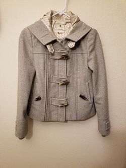 Women's Gray Wool Coat