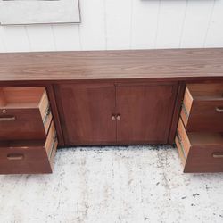 Jofco Mid Century Walnut Wood Heavy Duty Credenza,  Delivery-