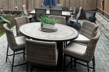 High chair table set outdoor