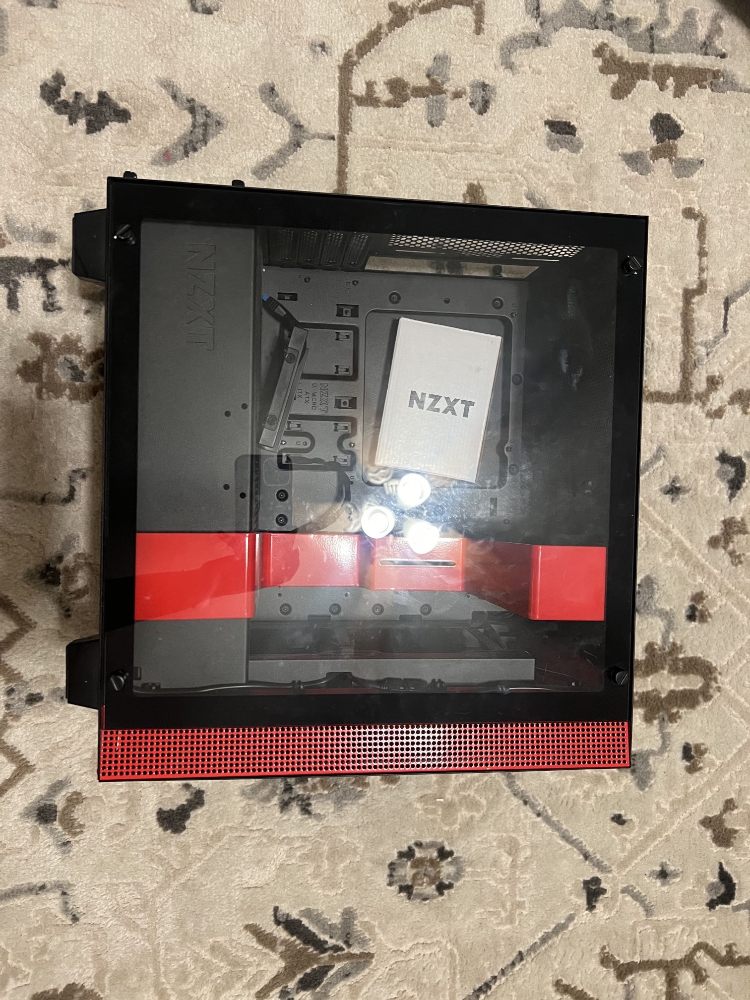NZXT H400i Micro-ATX PC Case, Red and Black