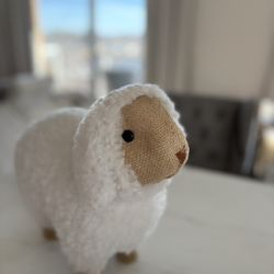 White and Tan Sheep Easter decoration