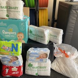 400 New Born Diapers 