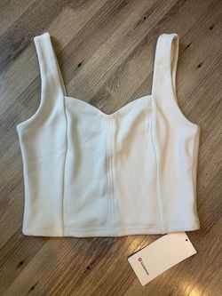 Lululemon Ribbed Softstreme Sweetheart tank! (Size L)