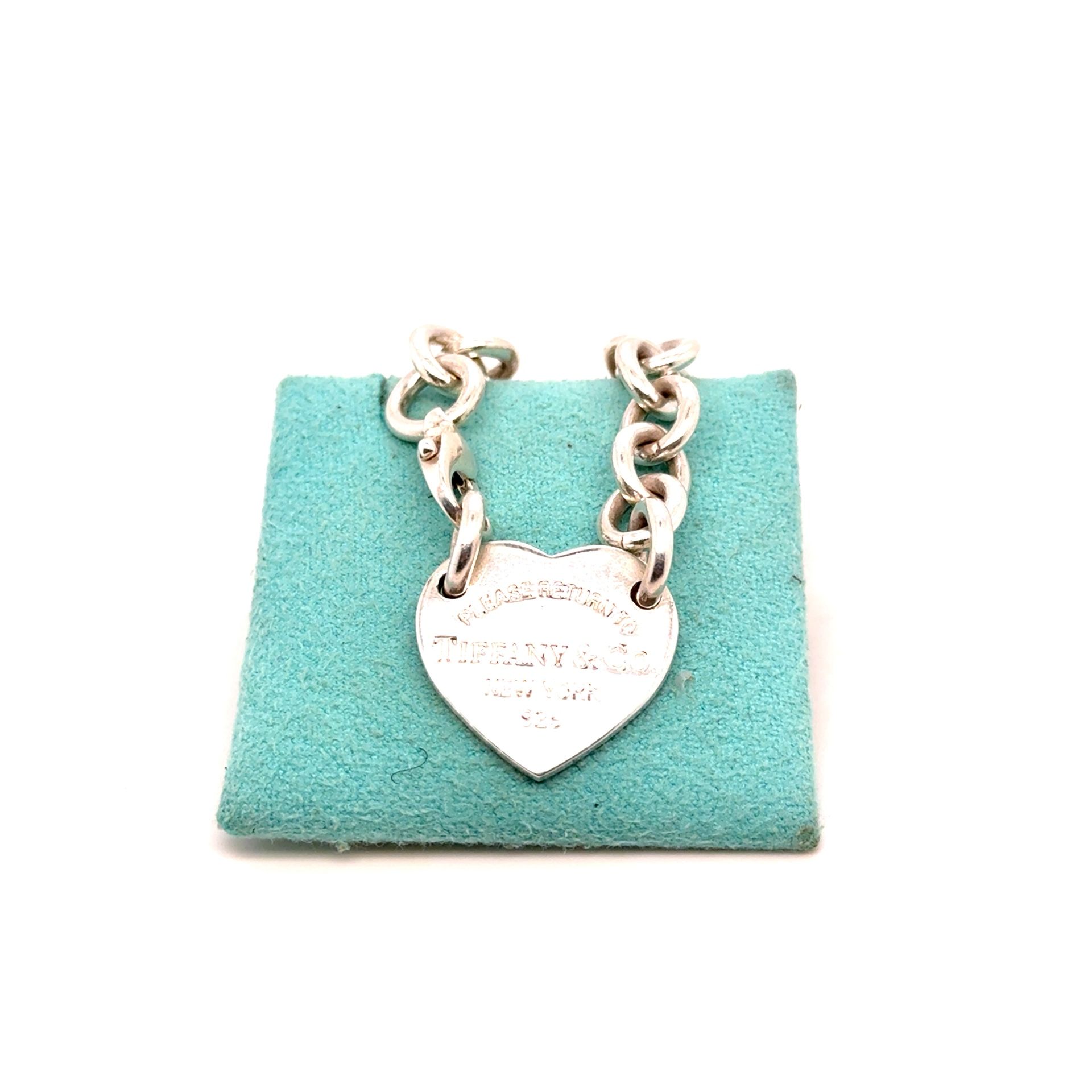 T&Co. 925 Heart Tag Choker Necklace