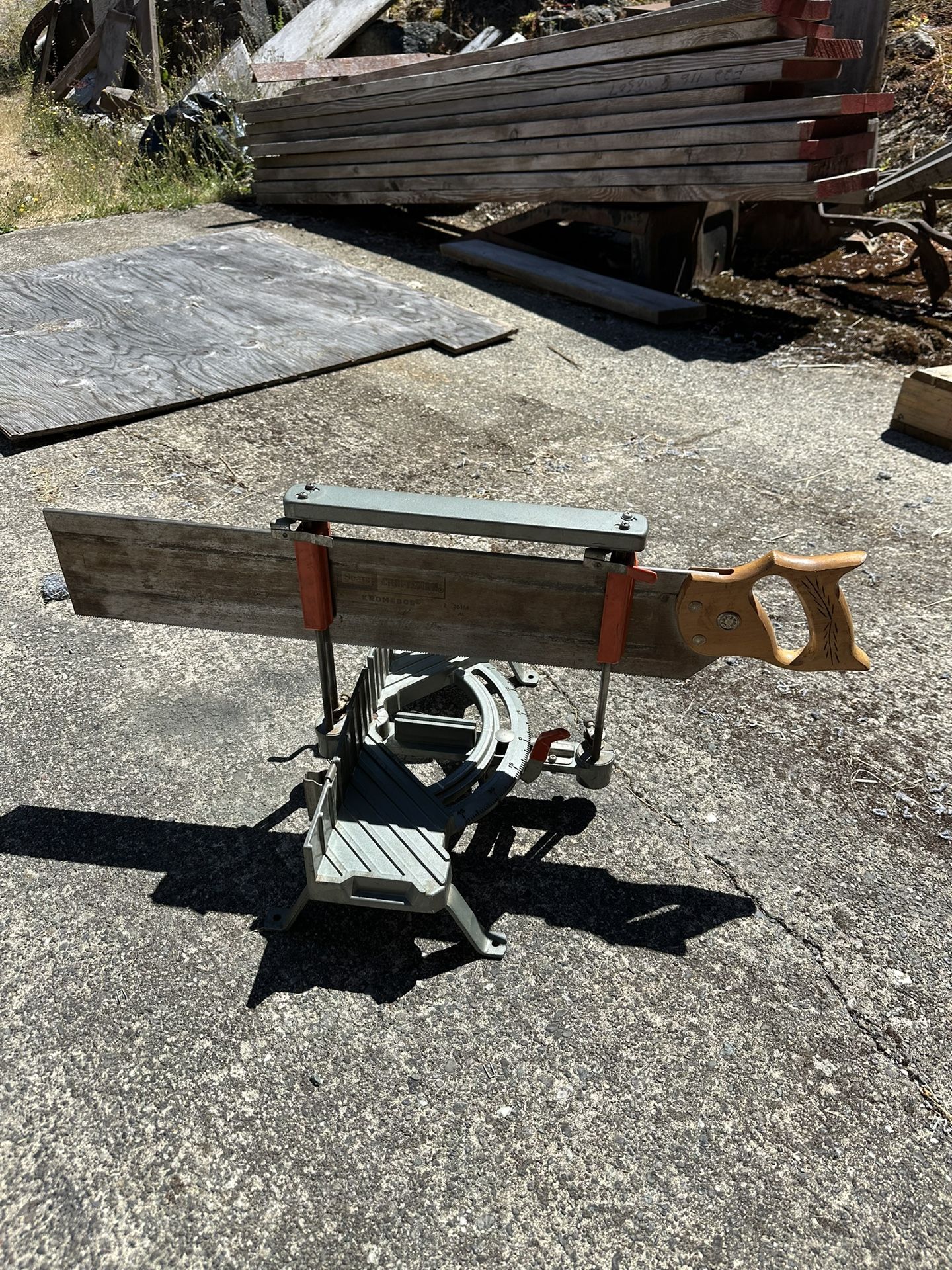 Vintage Sears Craftsman 26”Mitre Saw And Mitre Box