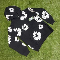 Black Denim Tear Hoodie