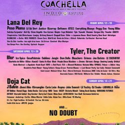 Coachella Weekend 2 (Saturday And SundayOnly )