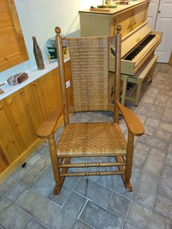 wicker rocking chair 
