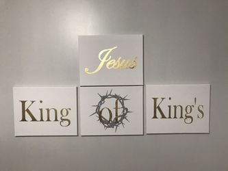 Canvas home made wall art.