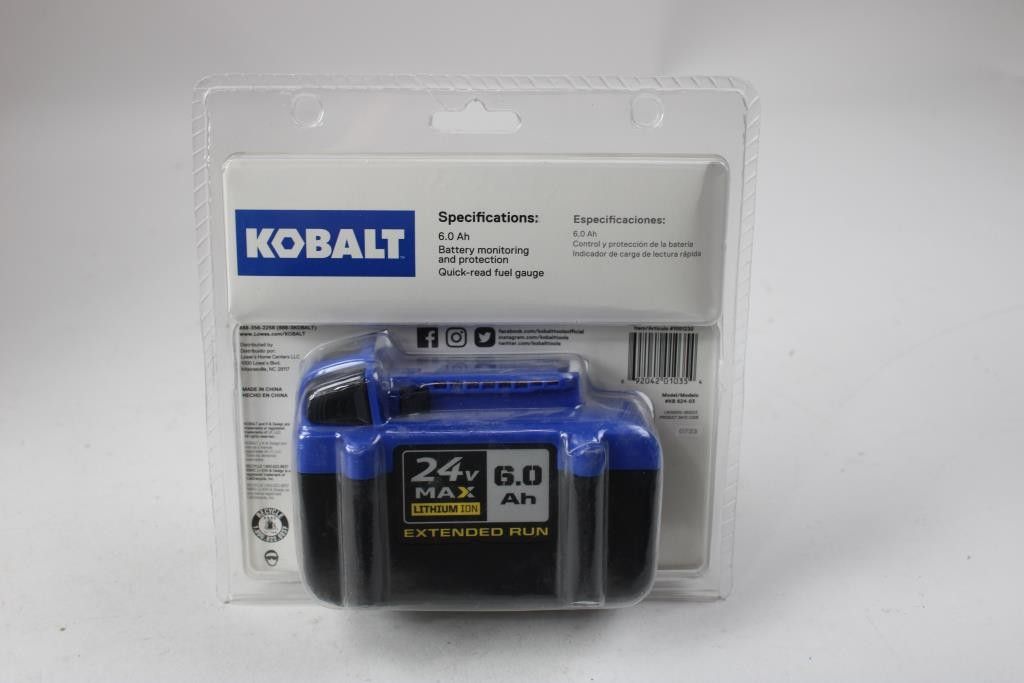 Kobalt 6 Ah Battery New