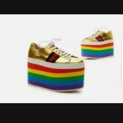 Gucci Peggy Rainbow Platform Sneakers for in Bellevue, WA - OfferUp