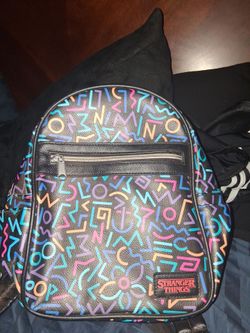 Stranger things backpacke lil size bag very nice