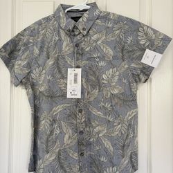 Level Ten authentic island boys short sleeve button up Top shirt size 8 small Brand New Simi Valley
