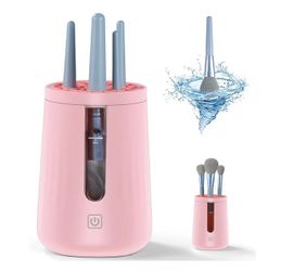 Electric Makeup Brush Cleaner Machine, Etrhtec Automatic Cosmetic Brush Cleaner for Most Size Beauty Makeup Brush Set, Eyeshadow, Blush Brush