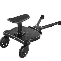 Universal Stroller Board with Removable Seat- 2-in-1 Sit and Stand Baby Stroller Rider Board Stable Stroller Glider Board Stroller Ride Board Fit for 