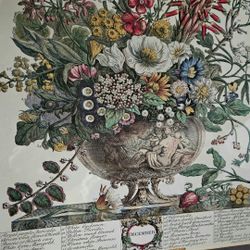 Vintage Art Print titled "December" Robert Furber