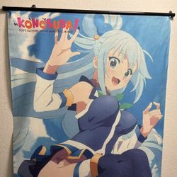 Konosuba Aqua Wall Scroll
