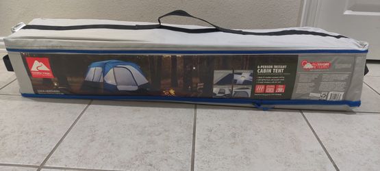 Ozark Trail 10'x9' 6-person Instant Cabin Tent With LED Lighted Hub - New