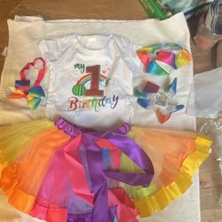 First Birthday Onsie, Skirt