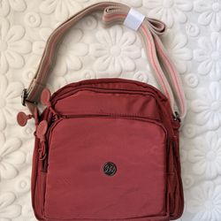 Lightweight Nylon Multi-Zip Crossbody Bag Small Shoulder Bag