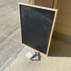Blackboard And Chalk