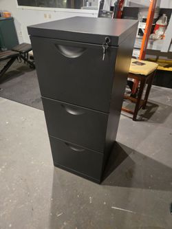 Metal Filing Cabinet 3 Drawer with Lock