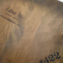 Ethan Allen formica top round table with two chairs