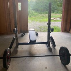 Olympic Barbell With Bench 