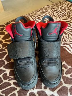 Black Red High-Top Sneakers