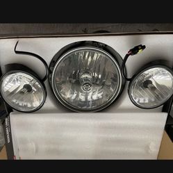 Harley Touring Headlight And Driving Lights 